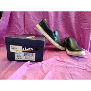 Miko Lotti  blue Comfort Driver Shoes Men Size 11 Slip On Casual Loafers